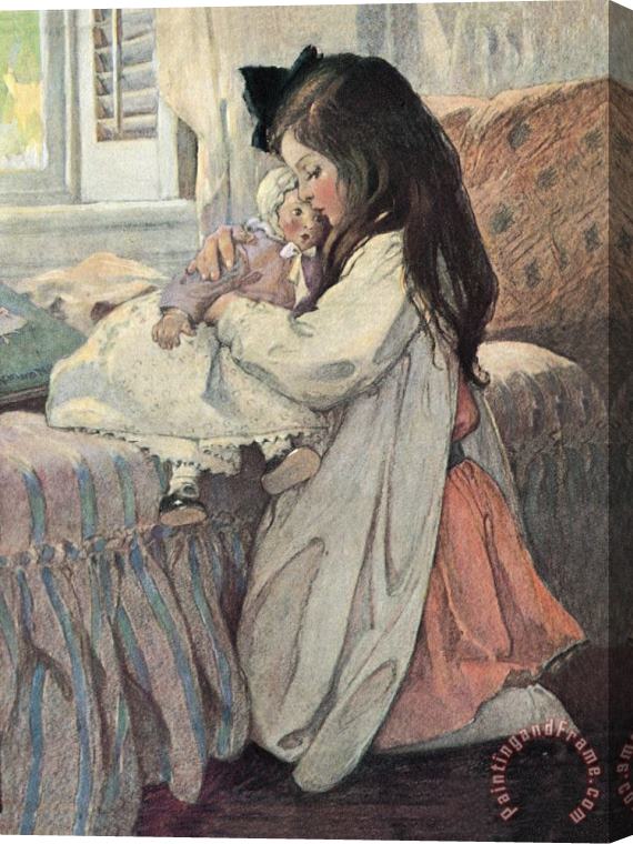 Jessie Willcox Smith I Love My Doll Stretched Canvas Painting / Canvas Art