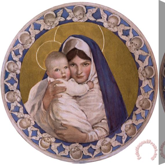 Jessie Willcox Smith Madonna And Child Stretched Canvas Painting / Canvas Art