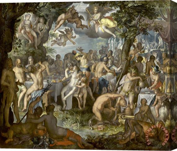 Joachim Anthonisz Wtewael The Wedding of Peleus And Thetis Stretched Canvas Print / Canvas Art