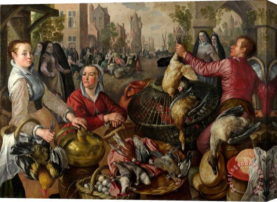 Joachim Beuckelaer The Four Elements Air Stretched Canvas Painting / Canvas Art