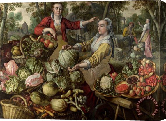Joachim Beuckelaer The Four Elements Earth Stretched Canvas Print / Canvas Art