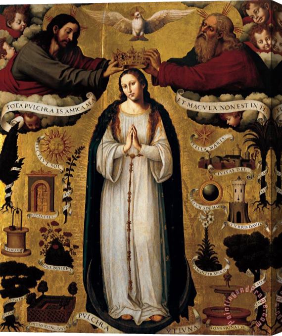 Joan de Joanes The Immaculate Conception Stretched Canvas Print / Canvas Art