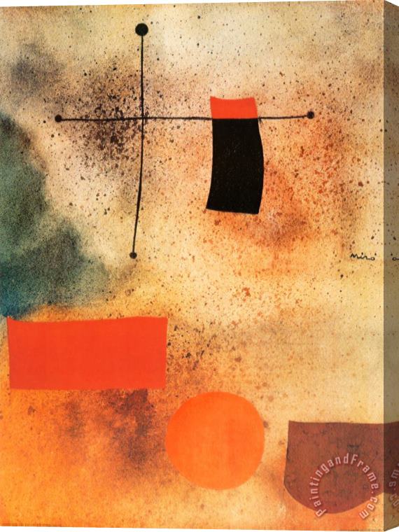 Joan Miro Abstract C 1935 Stretched Canvas Print / Canvas Art