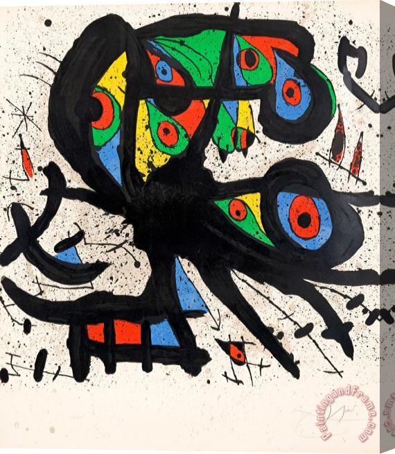 Joan Miro Agora I, 1971 Stretched Canvas Painting / Canvas Art