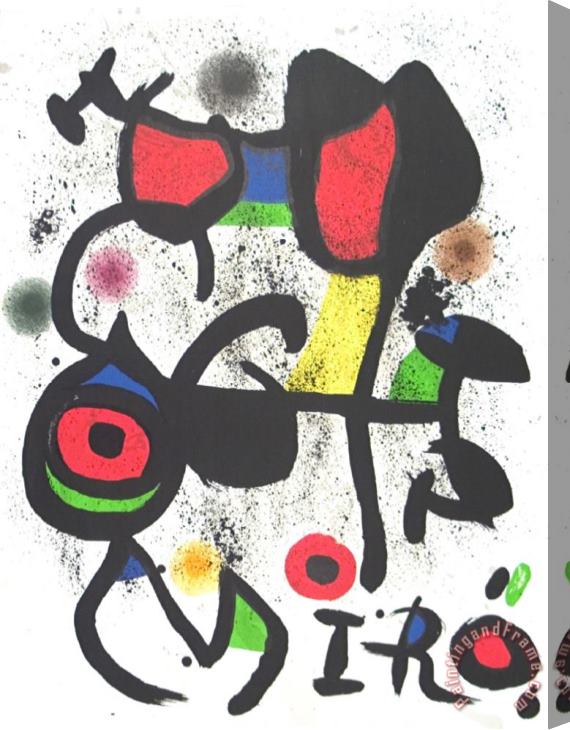 Joan Miro Bronzes 1971 Stretched Canvas Painting / Canvas Art