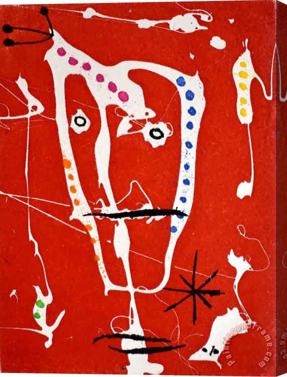 Joan Miro Composition I, From The Breakers Les Brisants, 1958 Stretched Canvas Painting / Canvas Art