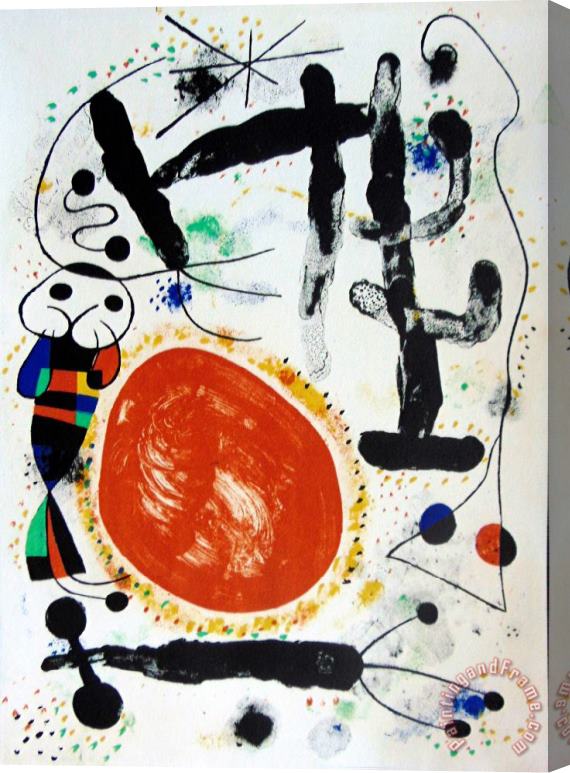 Joan Miro Day Le Jour, 1953 Stretched Canvas Painting / Canvas Art