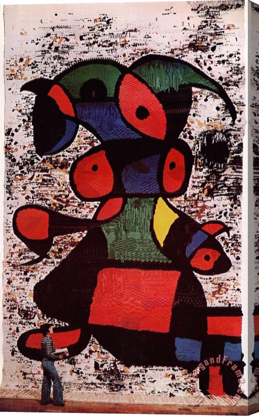 Joan Miro Donna Wall Stretched Canvas Print / Canvas Art