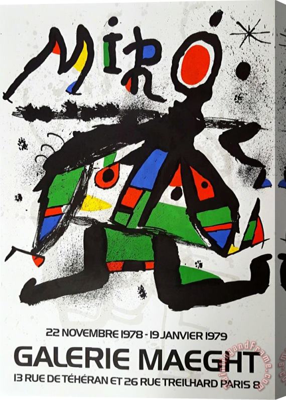 Joan Miro Expo 79, 1977 Stretched Canvas Painting / Canvas Art
