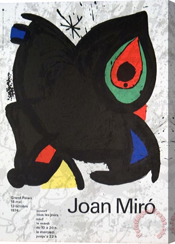 Joan Miro Grand Palais Stretched Canvas Print / Canvas Art