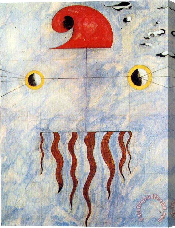 Joan Miro Head of a Catalan Peasant 2 Stretched Canvas Painting / Canvas Art