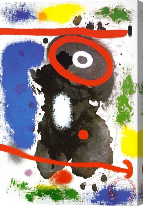 Joan Miro Head Stretched Canvas Print / Canvas Art
