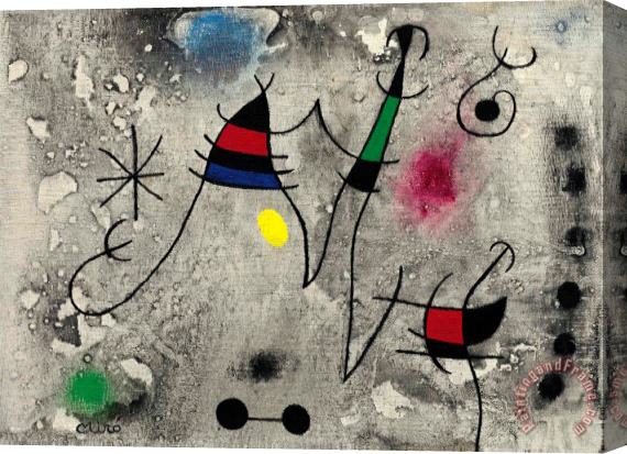 Joan Miro L'envolee II, 1963 Stretched Canvas Painting / Canvas Art