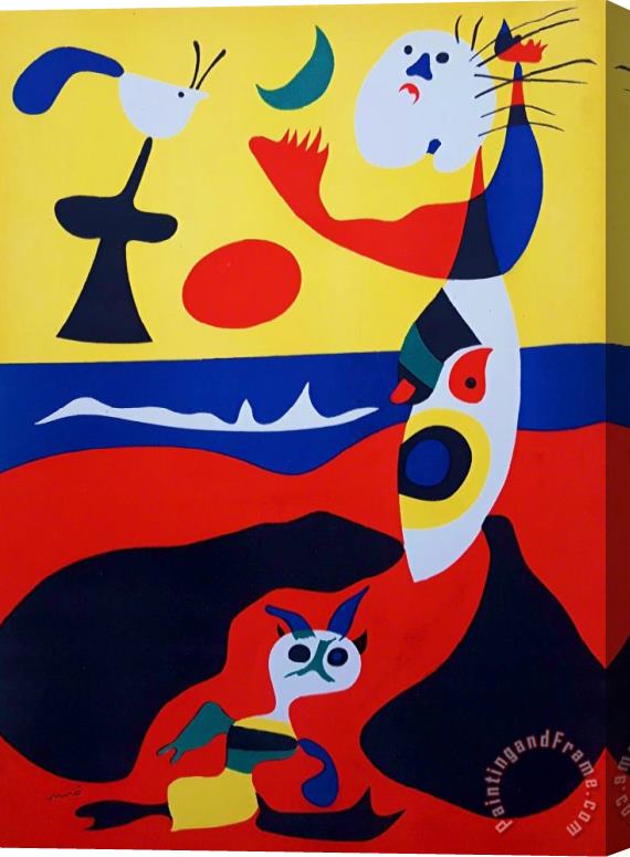 Joan Miro L'ete, 1938 Stretched Canvas Painting / Canvas Art