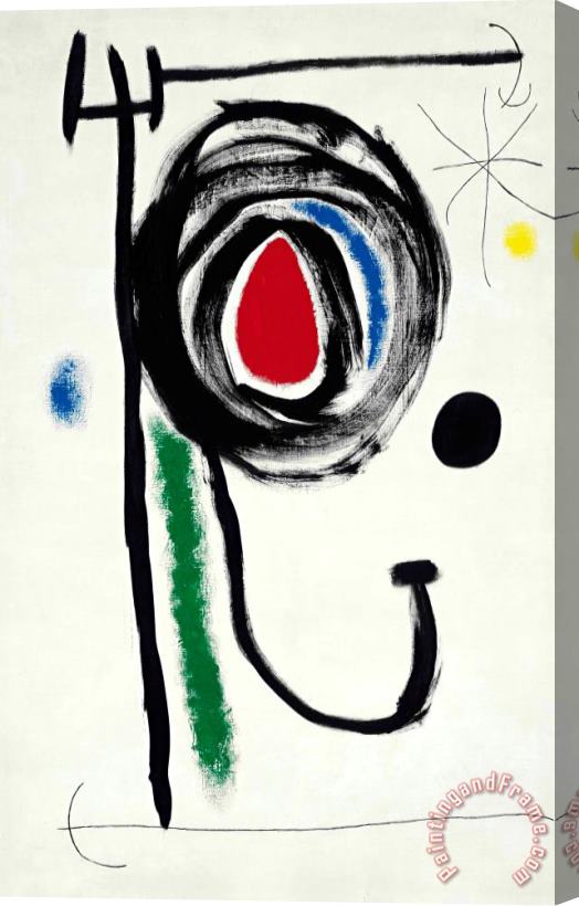 Joan Miro L'etoile Insaisissable, 1968 Stretched Canvas Print / Canvas Art