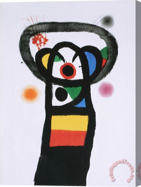 Joan Miro L Atelier De Gravure Stretched Canvas Print / Canvas Art