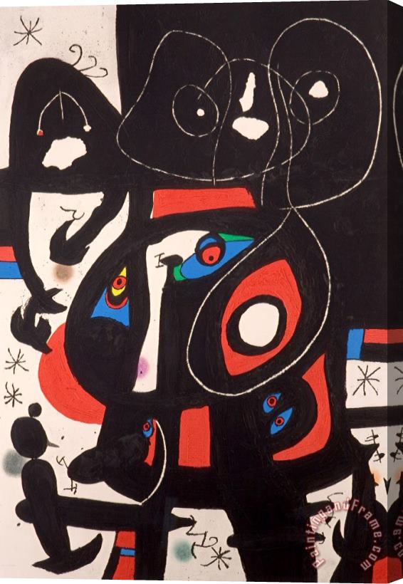Joan Miro La Metamorphose, 1978 Stretched Canvas Painting / Canvas Art