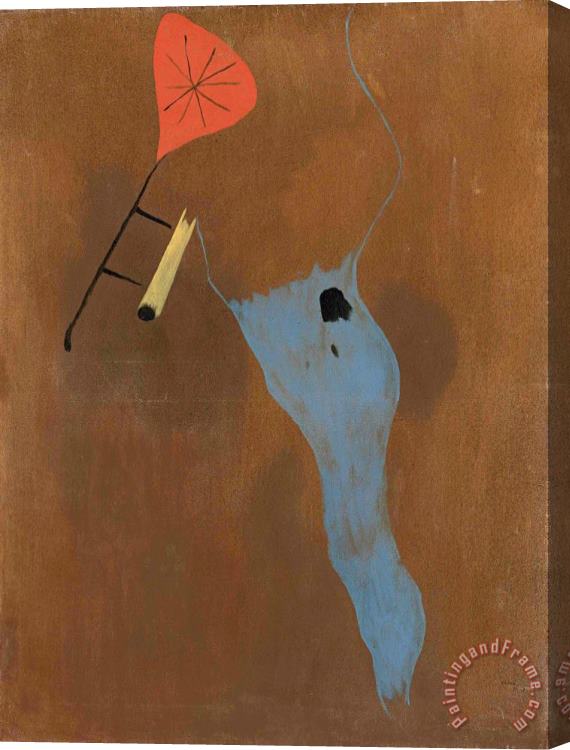 Joan Miro Le Chat Et La Ficelle, 1925 Stretched Canvas Painting / Canvas Art