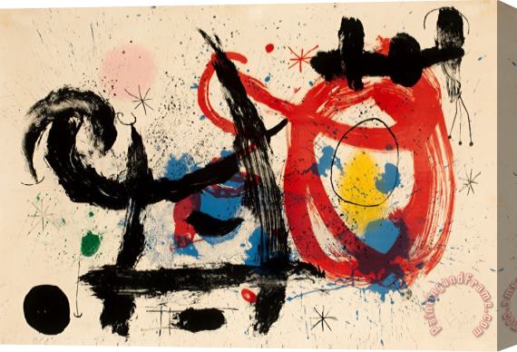 Joan Miro Le Cheval Ivre, 1964 Stretched Canvas Print / Canvas Art