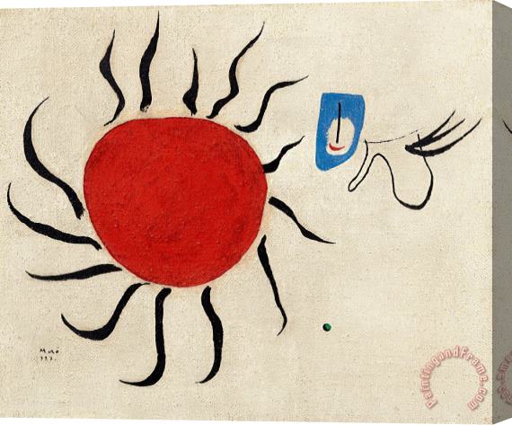 Joan Miro Le Soleil, 1927 Stretched Canvas Print / Canvas Art