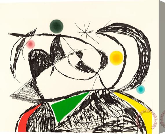 Joan Miro Mallorca Iii, 1973 Stretched Canvas Print / Canvas Art