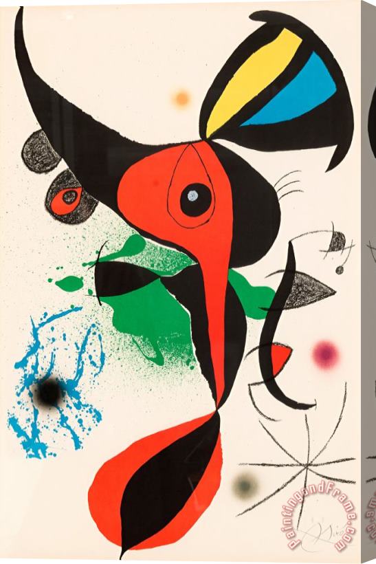 Joan Miro Oda a Joan Miro, 1973 Stretched Canvas Painting / Canvas Art