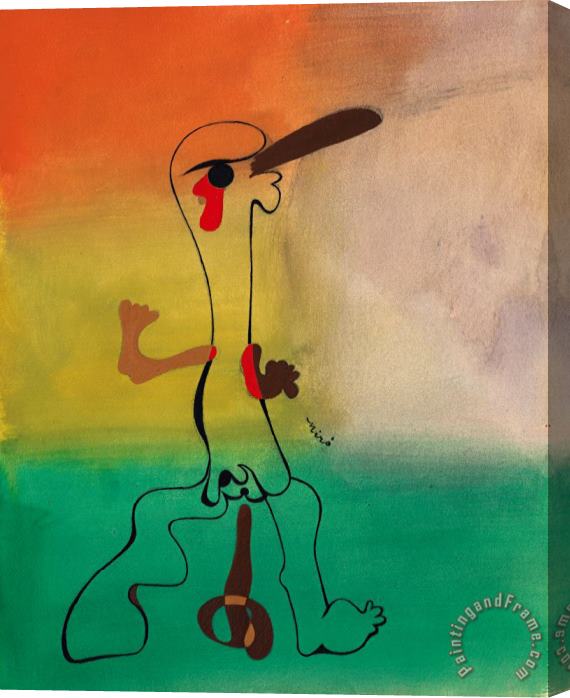Joan Miro Personnage, 1935 Stretched Canvas Print / Canvas Art