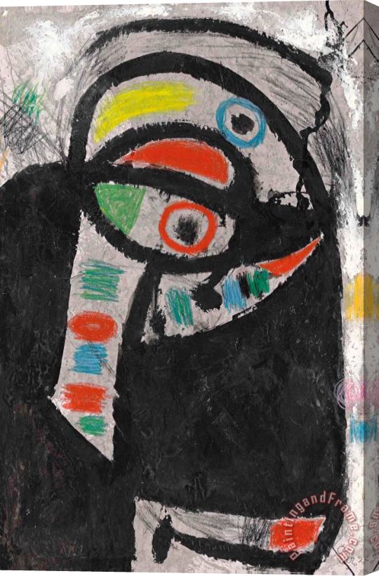 Joan Miro Personnage, Oiseau, 1975 Stretched Canvas Print / Canvas Art