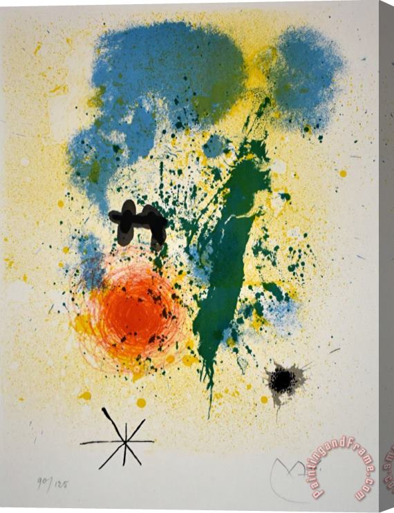 Joan Miro Preface, From 52 Affiches, 1963 Stretched Canvas Painting / Canvas Art