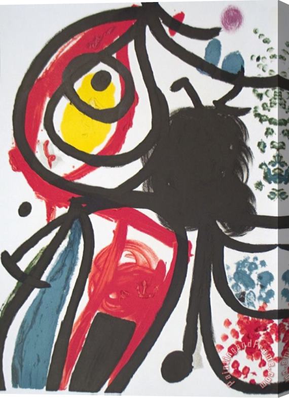 Joan Miro Sculptures Fiac Stretched Canvas Print / Canvas Art