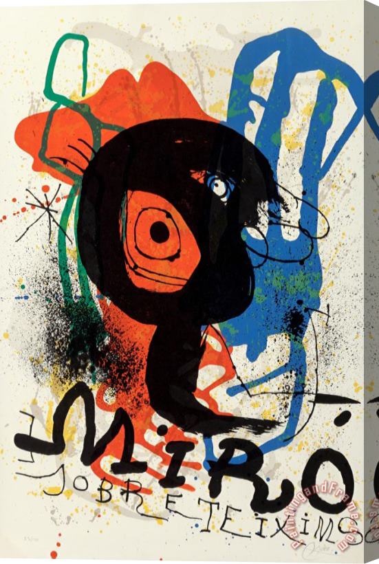 Joan Miro Sobreteixims Exhibition, 1970 Stretched Canvas Print / Canvas Art
