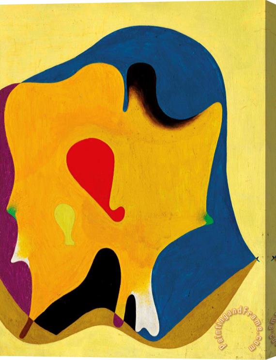 Joan Miro Tete D'homme, 1932 Stretched Canvas Print / Canvas Art