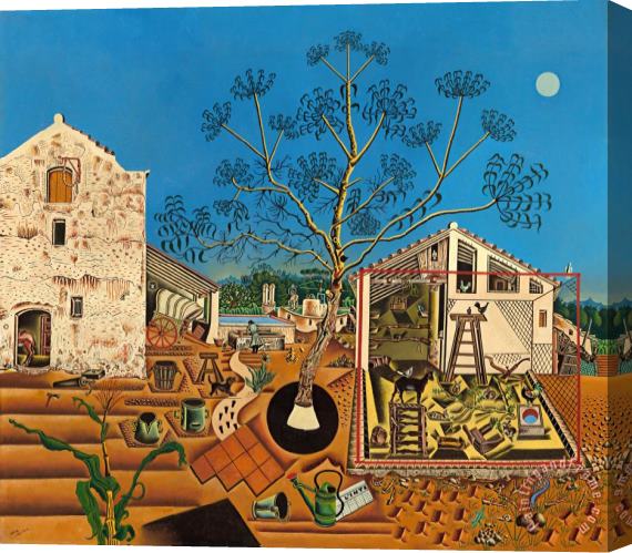 Joan Miro The Farm 1922 Stretched Canvas Print / Canvas Art