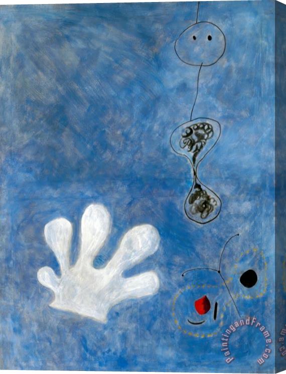 Joan Miro The White Glove, 1925 Stretched Canvas Print / Canvas Art