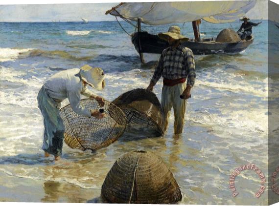 Joaquin Sorolla y Bastida Valencian Fisherman Stretched Canvas Painting / Canvas Art