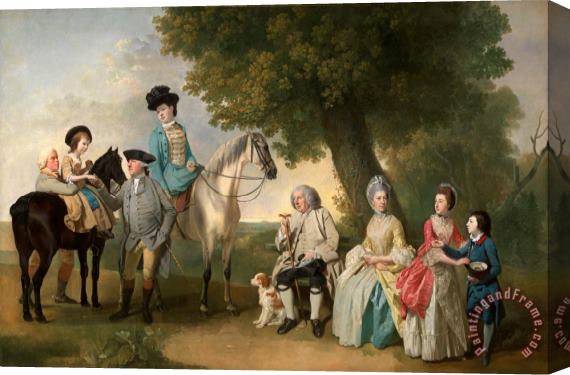 Johan Joseph Zoffany The Drummond Family Stretched Canvas Painting / Canvas Art