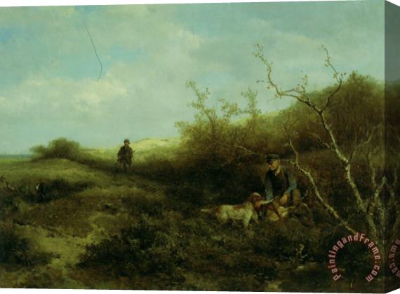 Johan Mari Ten Kate Pheasant Shooting Stretched Canvas Painting / Canvas Art