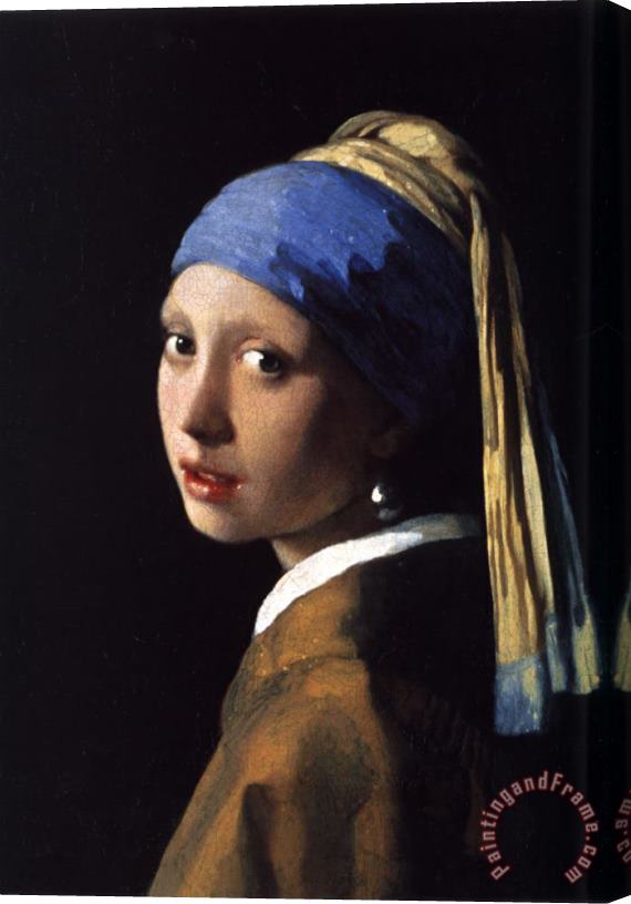 Johannes Vermeer Girl with a Pearl Earring Stretched Canvas Print / Canvas Art