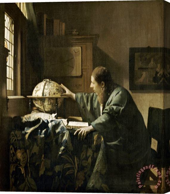 Johannes Vermeer L'astronome Dit Aussi L'astrologue Stretched Canvas Print / Canvas Art
