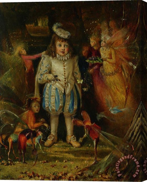 John Anster Fitzgerald Fairyland Stretched Canvas Painting / Canvas Art