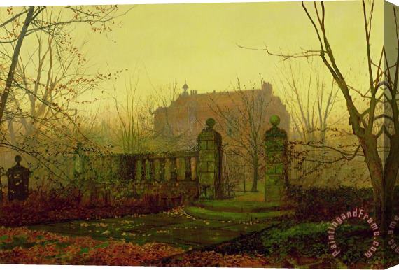 John Atkinson Grimshaw Autumn Morning Stretched Canvas Print / Canvas Art