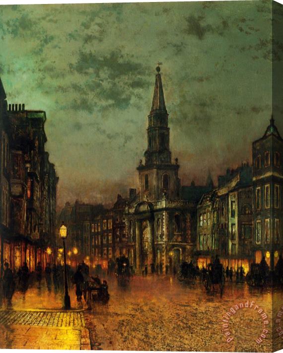 John Atkinson Grimshaw Blackman Street, London Stretched Canvas Painting / Canvas Art