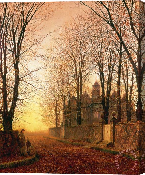 John Atkinson Grimshaw In the Golden Olden Time Stretched Canvas Print / Canvas Art