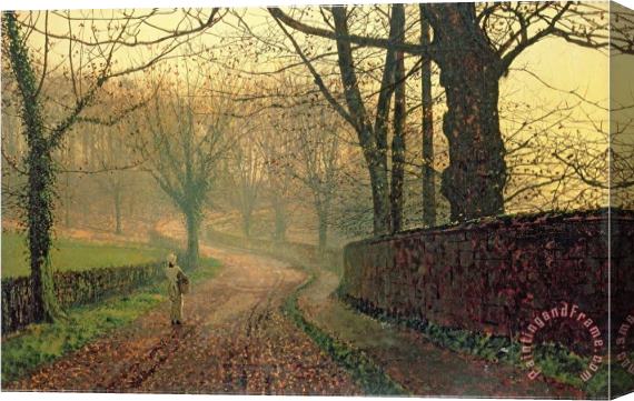 John Atkinson Grimshaw Stapleton Park Near Pontefract C 1878 Stretched Canvas Painting / Canvas Art