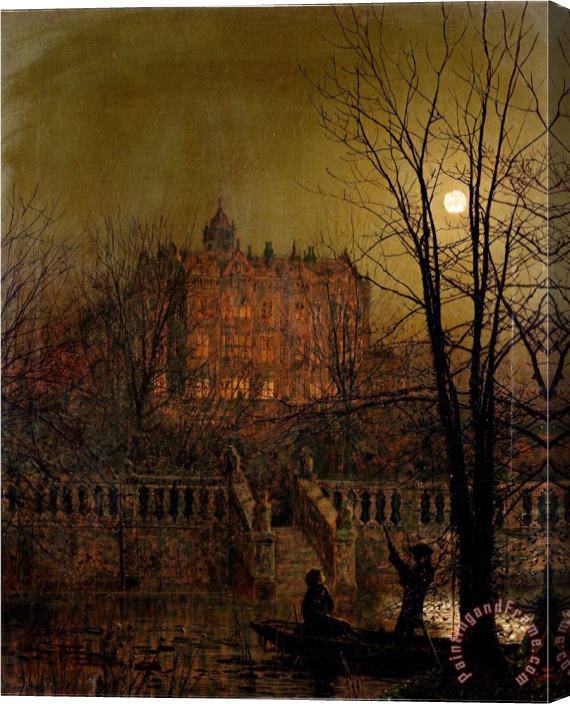 John Atkinson Grimshaw Under The Moonbeams 1882 Stretched Canvas Print / Canvas Art