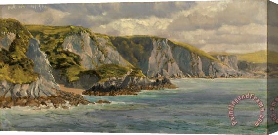 John Brett On The Welsh Coast Stretched Canvas Painting / Canvas Art