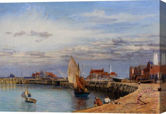 John Brett Yarmouth Harbour Stretched Canvas Painting / Canvas Art