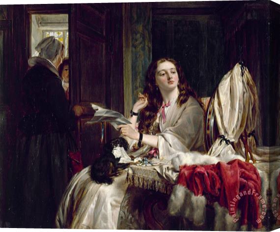 John Callcott Horsley The Morning of St Valentine Stretched Canvas Painting / Canvas Art
