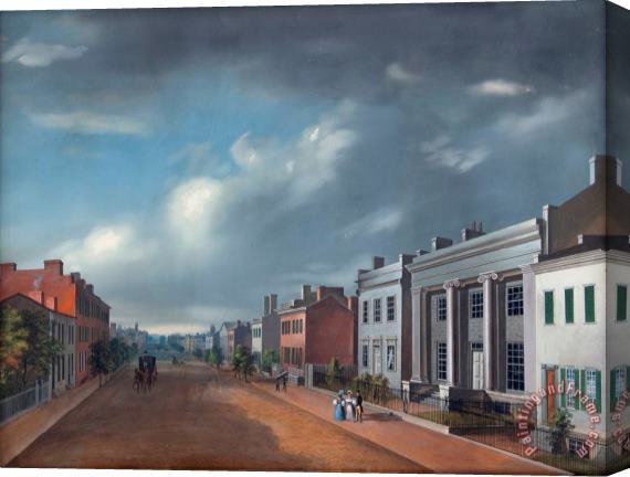 John Caspar Wild Fourth Street East From Vine Stretched Canvas Painting / Canvas Art