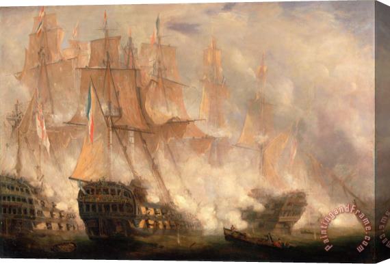 John Christian Schetky The Battle of Trafalgar Stretched Canvas Print / Canvas Art